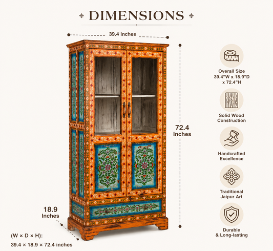 The Harrison Wardrobe - Royal Hand-painted Armoire