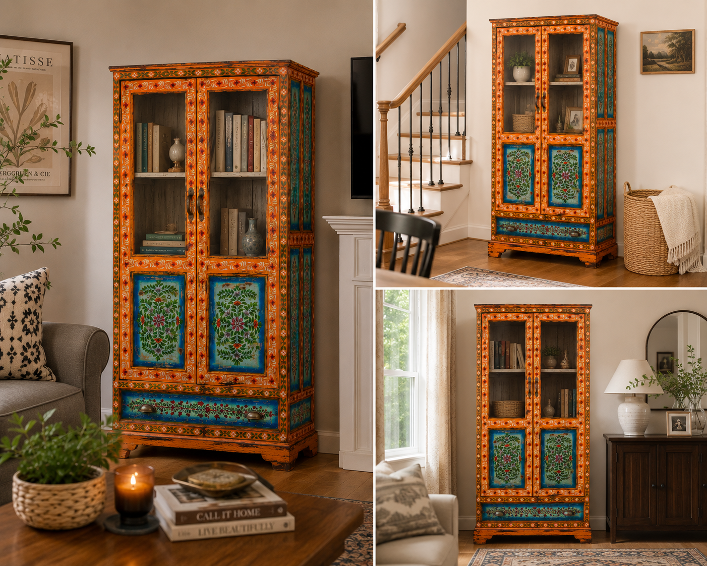 The Harrison Wardrobe - Royal Hand-painted Armoire