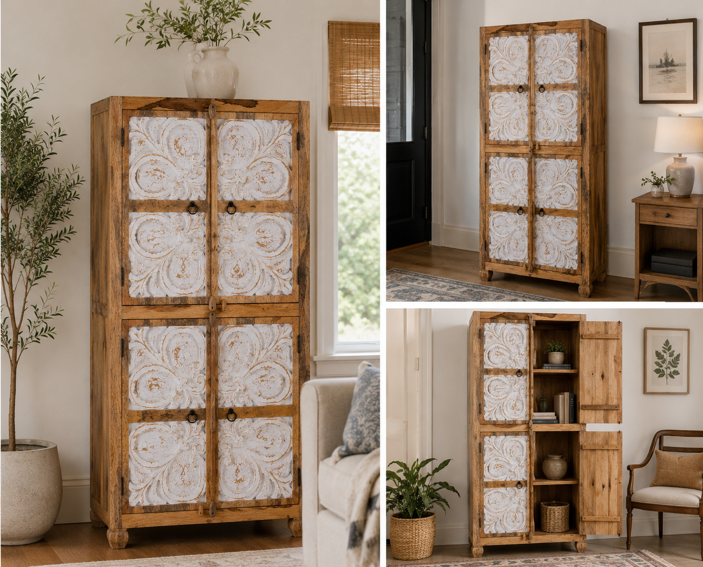 The Eleanor Wardrobe - Heritage Floral Armoire