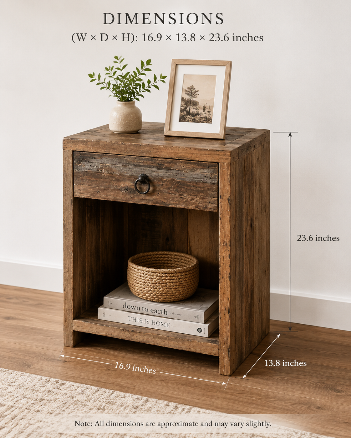 The Matilda Nightstand - Heritage Carved Nightstand