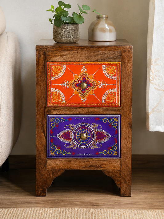 The Arthur Nightstand - Royal Carved Nightstand