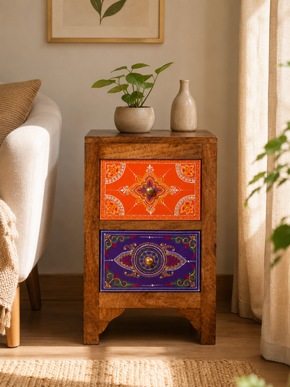 The Arthur Nightstand - Royal Carved Nightstand