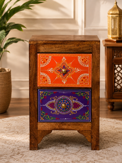 The Arthur Nightstand - Royal Carved Nightstand