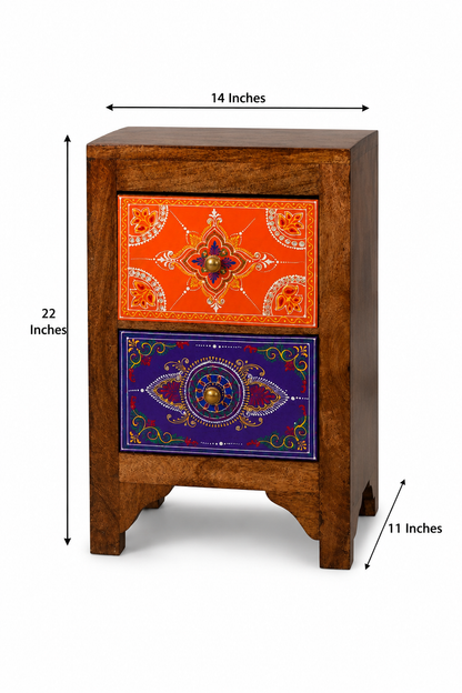 The Arthur Nightstand - Royal Carved Nightstand