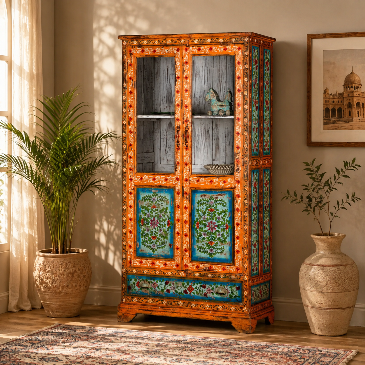 The Harrison Wardrobe - Royal Hand-painted Armoire