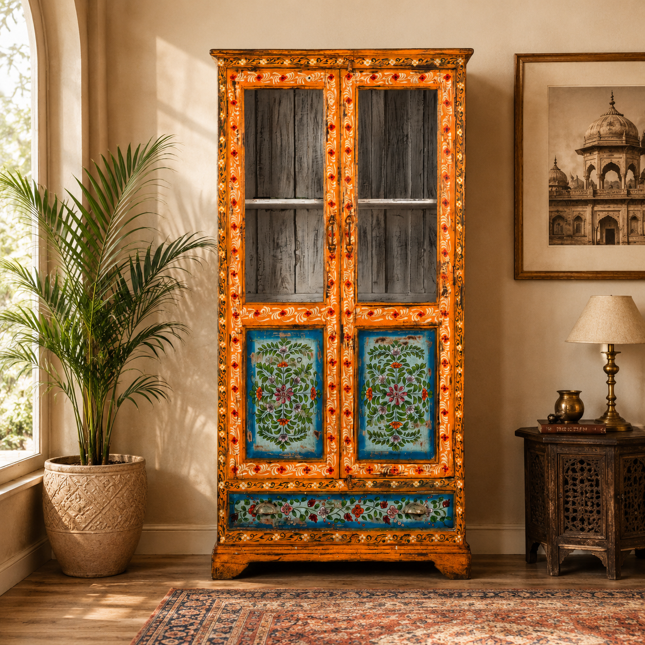 The Harrison Wardrobe - Royal Hand-painted Armoire