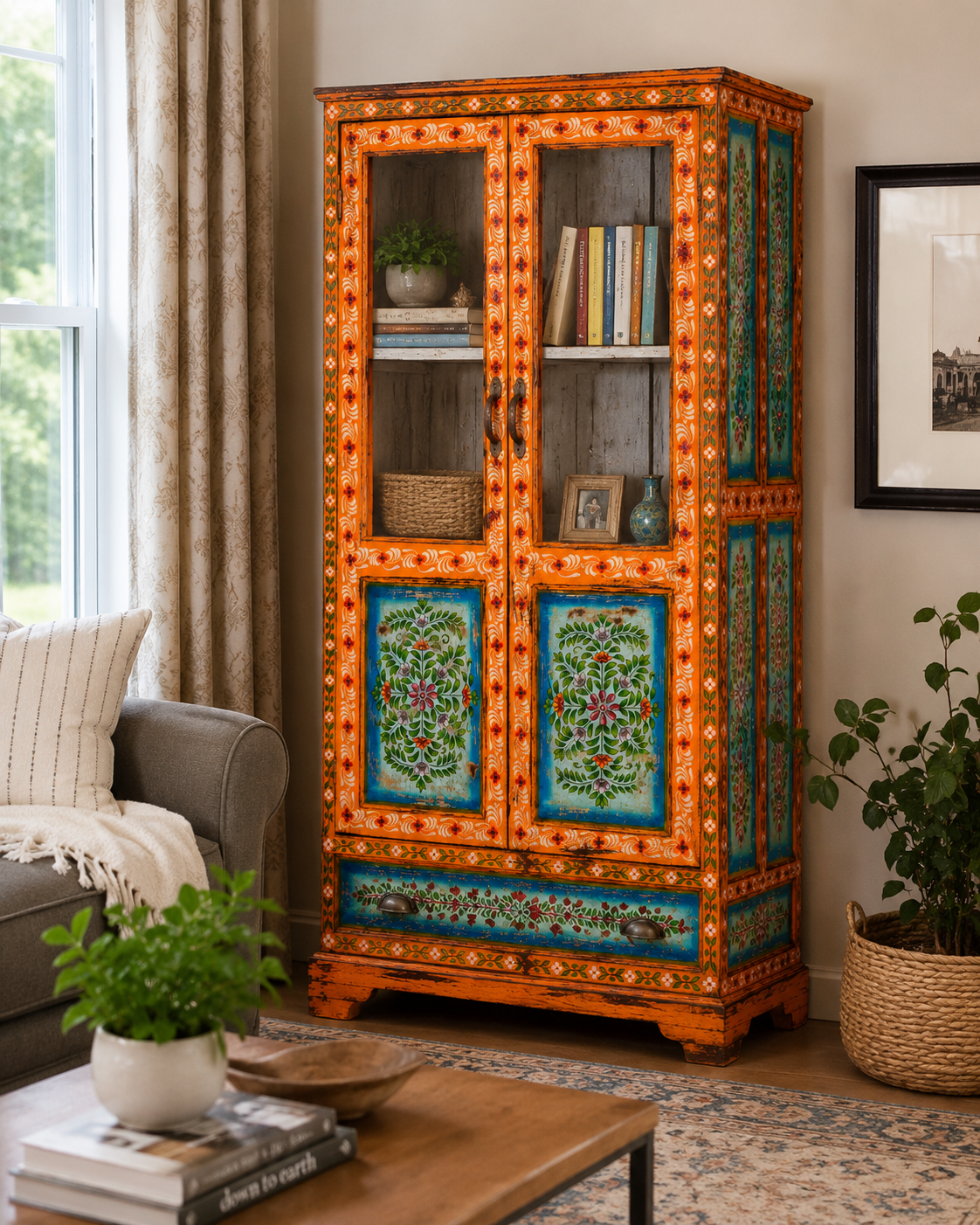 The Harrison Wardrobe - Royal Hand-painted Armoire