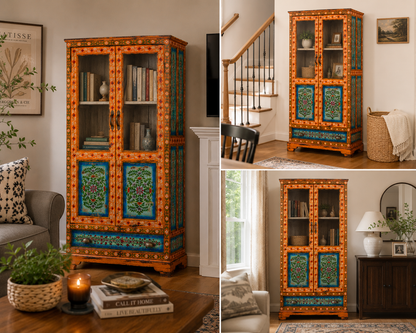 The Harrison Wardrobe - Royal Hand-painted Armoire