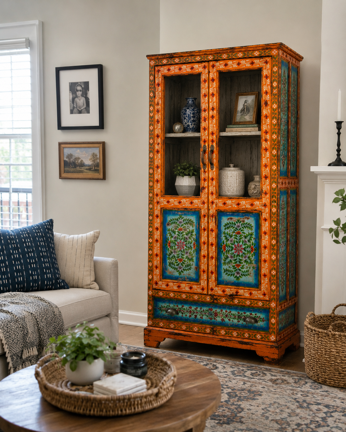 The Harrison Wardrobe - Royal Hand-painted Armoire