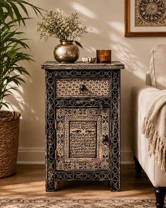 The Margot Nightstand - Vintage Floral Nightstand