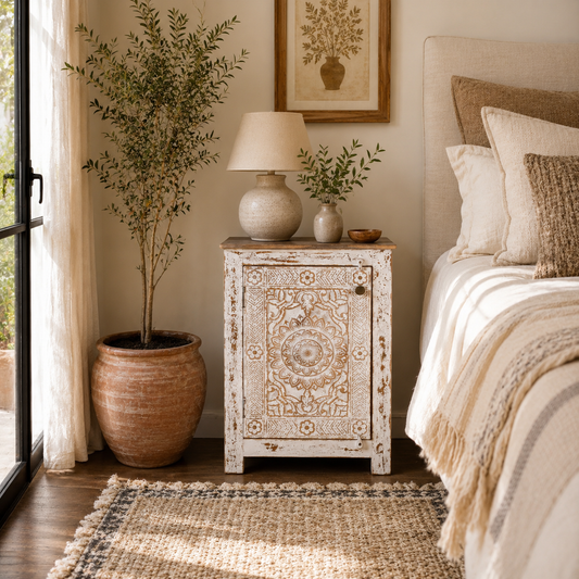 The Louis Nightstand - Heritage Wood Nightstand