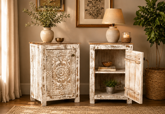 The Louis Nightstand - Heritage Wood Nightstand