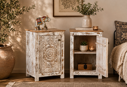 The Louis Nightstand - Heritage Wood Nightstand
