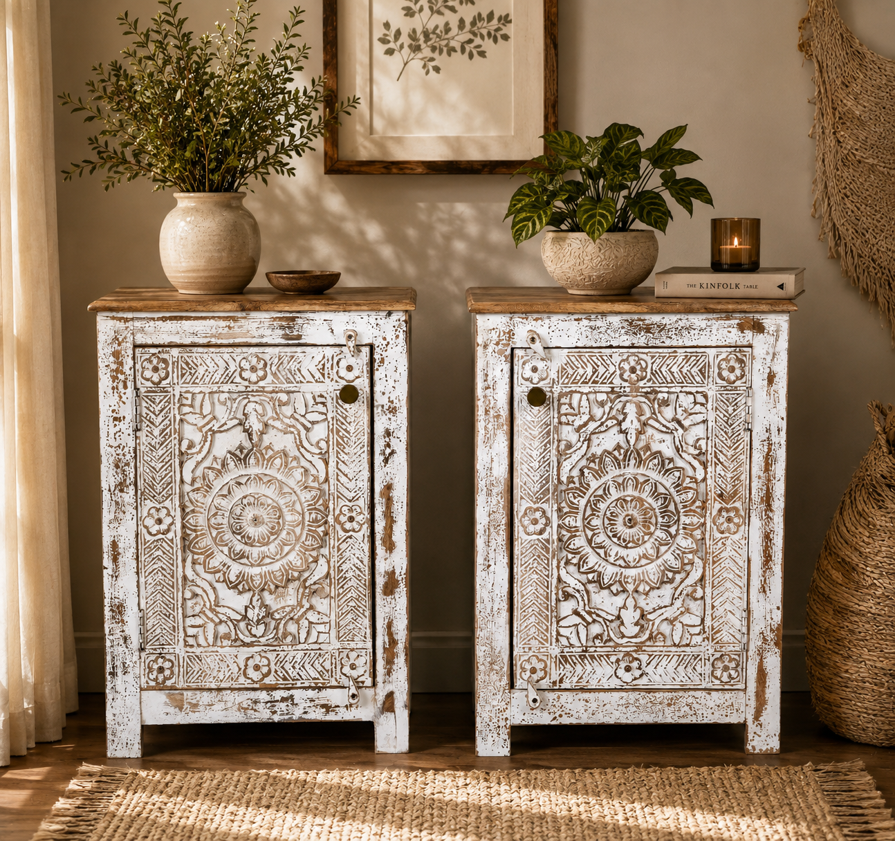 The Louis Nightstand - Heritage Wood Nightstand
