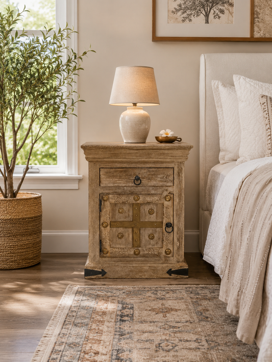 The Evelyn Nightstand - Bohemian Bloom Nightstand