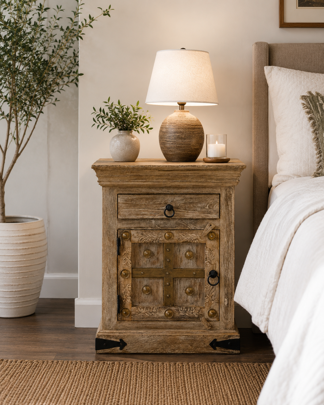 The Evelyn Nightstand - Bohemian Bloom Nightstand