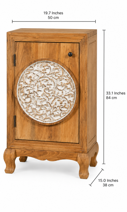 The Winston Nightstand - Regal Carved Nightstand