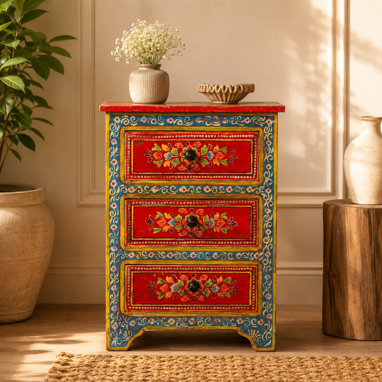The Sebastian Nightstand - Royal Heritage Nightstand