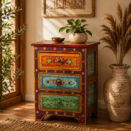 The Hazel Nightstand - Rustic Bloom Nightstand