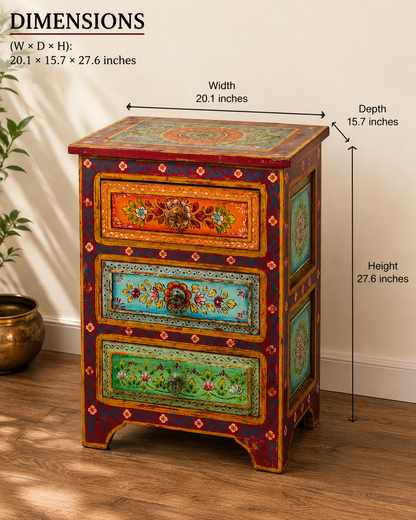 The Hazel Nightstand - Rustic Bloom Nightstand