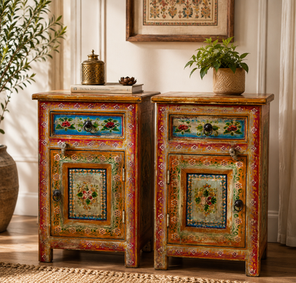 The George Nightstand - Traditional Carved Nightstand