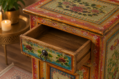 The George Nightstand - Traditional Carved Nightstand