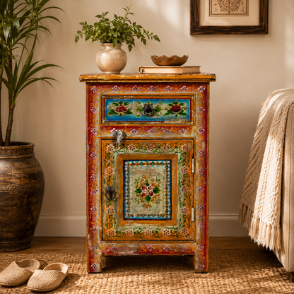 The George Nightstand - Traditional Carved Nightstand