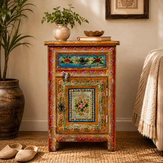 The George Nightstand - Traditional Carved Nightstand