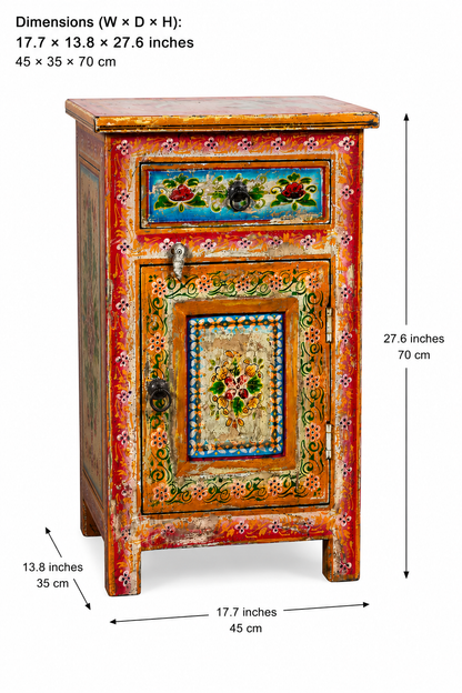 The George Nightstand - Traditional Carved Nightstand