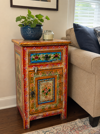 The George Nightstand - Traditional Carved Nightstand