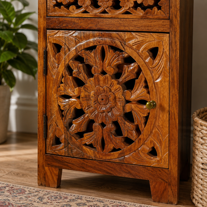 The Violet Nightstand - Boho Floral Nightstand