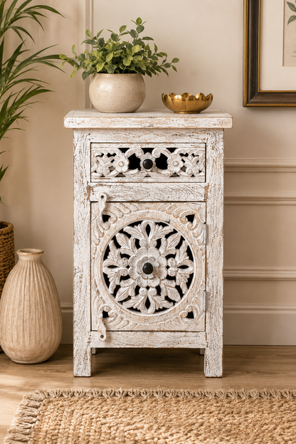 The Clara Nightstand - Elegant Bloom Nightstand
