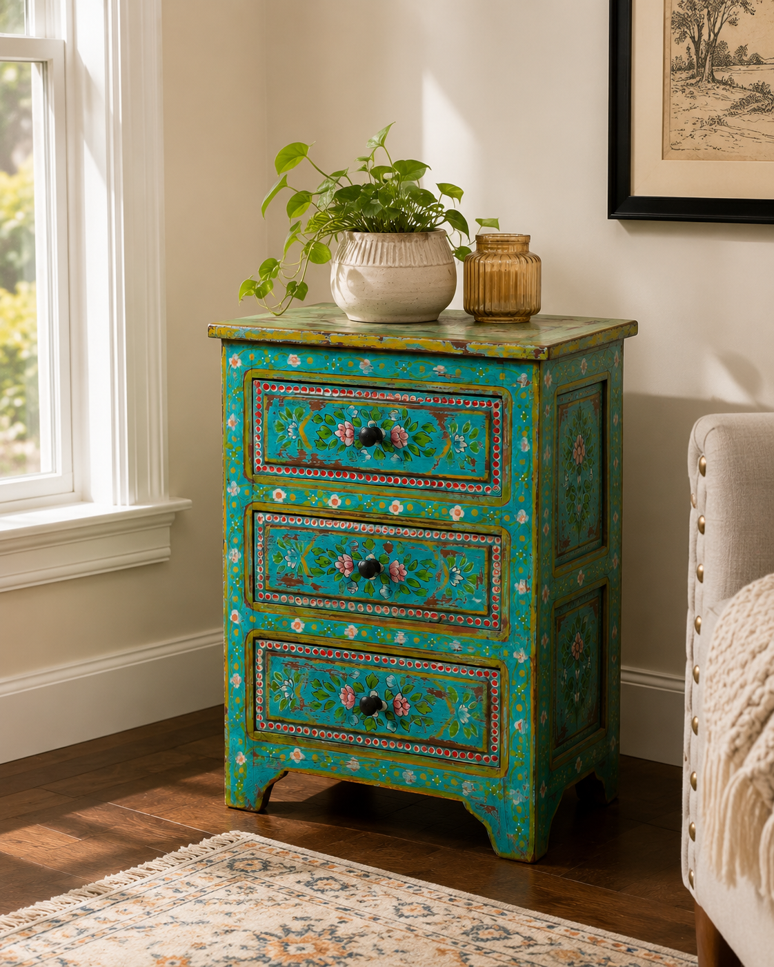 The Felix Nightstand - Rustic Manor Nightstand