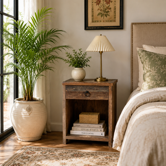 The Matilda Nightstand - Heritage Carved Nightstand