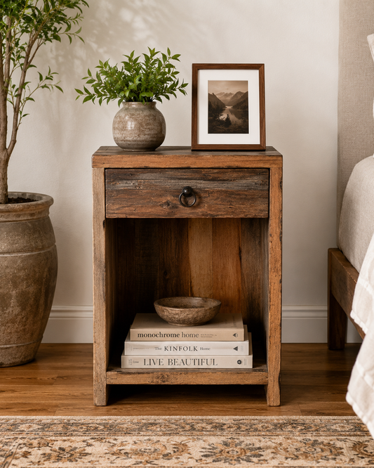 The Matilda Nightstand - Heritage Carved Nightstand