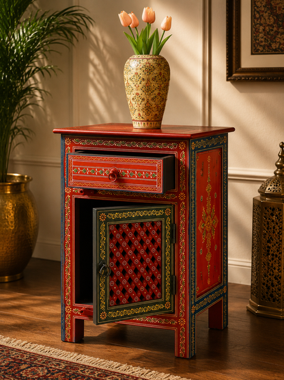 The Theodore Nightstand - Classic Carved Nightstand