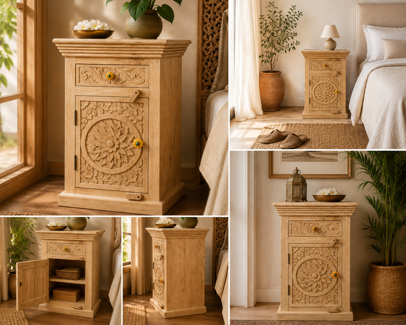 The Florence Nightstand - Vintage Bloom Nightstand