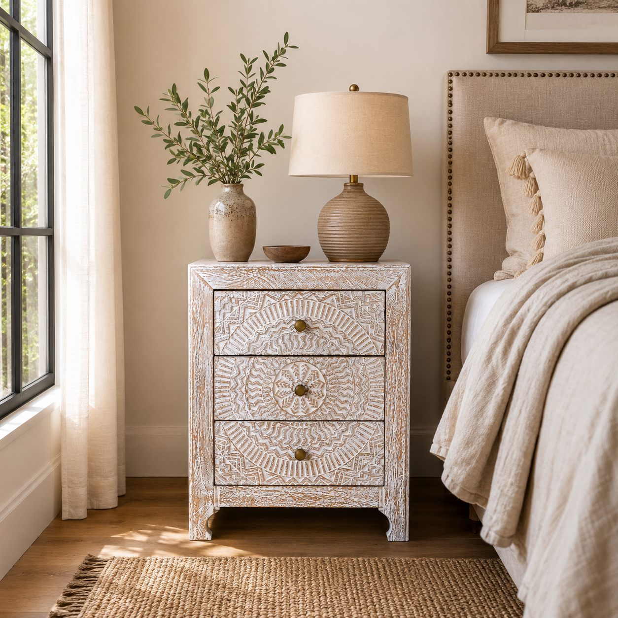 The Henry Nightstand - Rustic Heritage Nightstand