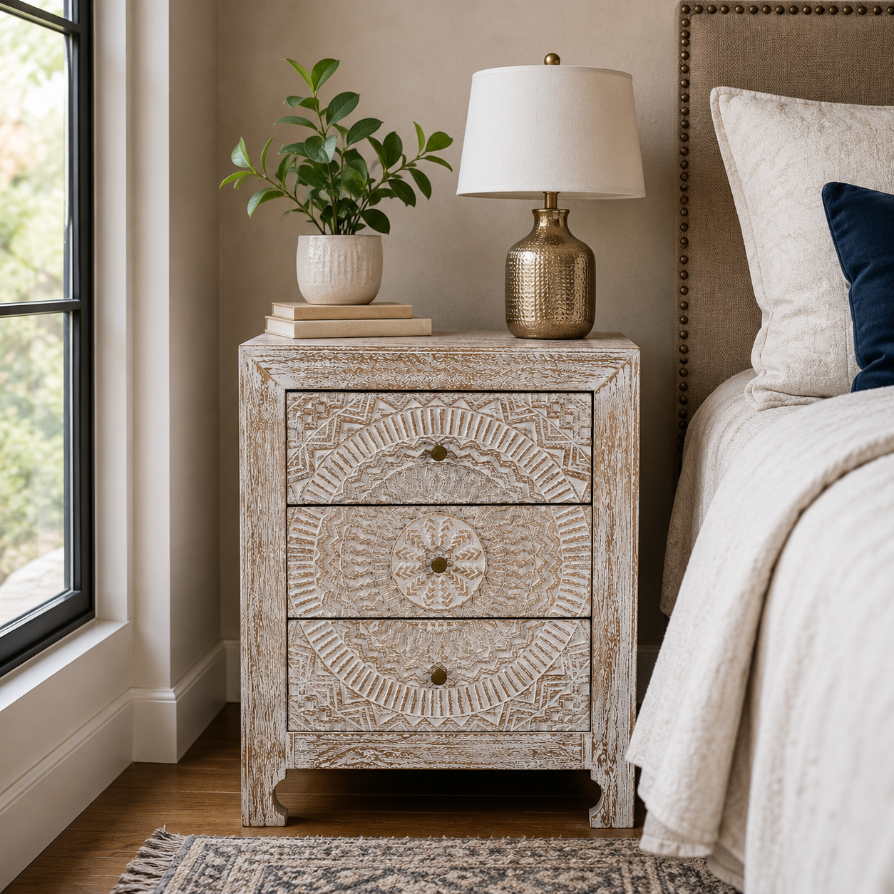 The Henry Nightstand - Rustic Heritage Nightstand