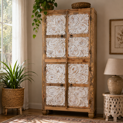 The Eleanor Wardrobe - Heritage Floral Armoire