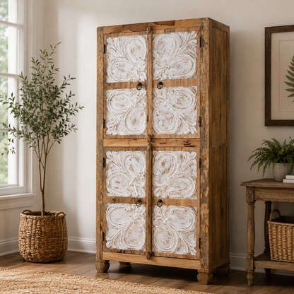 The Eleanor Wardrobe - Heritage Floral Armoire